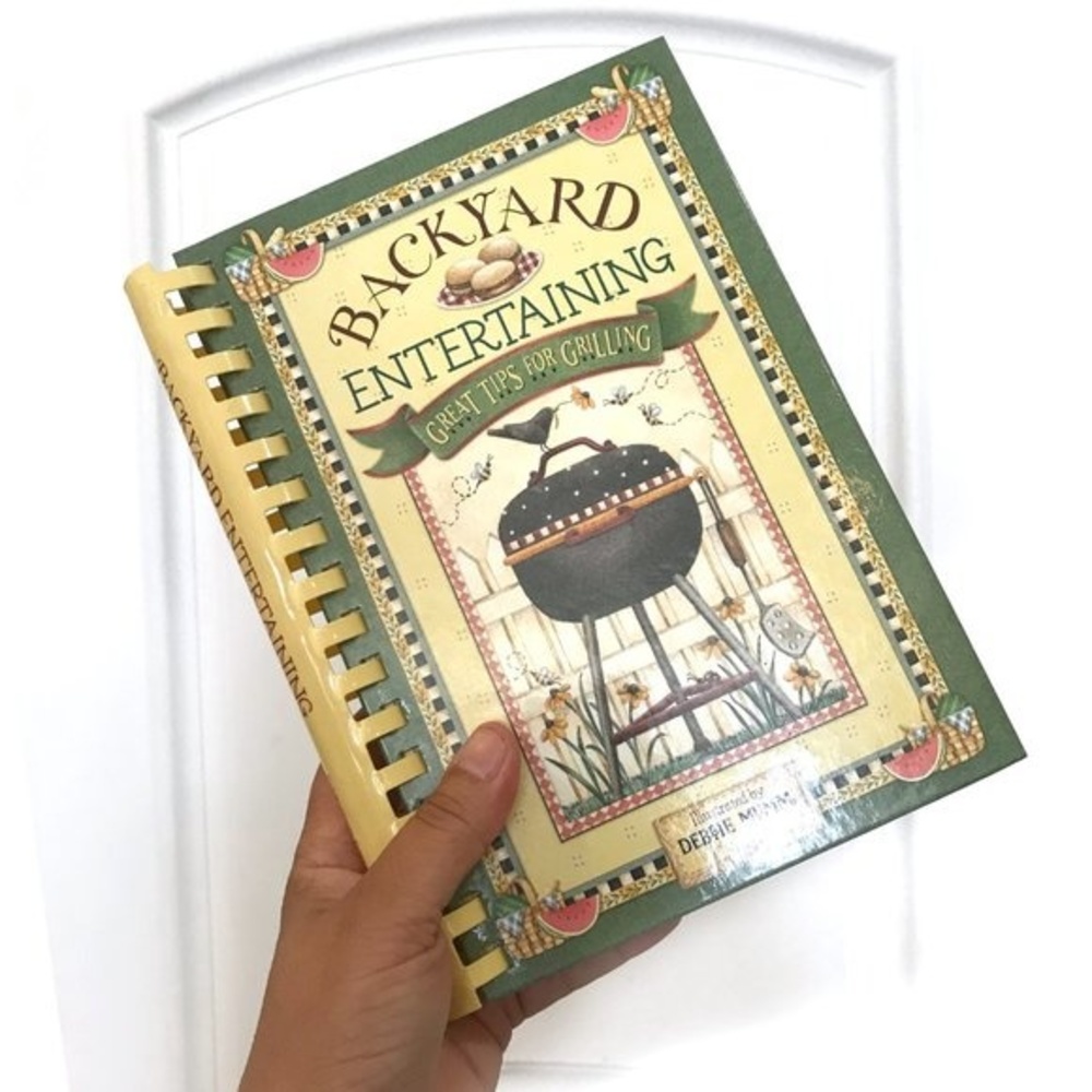 Debbie Mumm Backyard Entertaining Book Spiral Bound Laminated